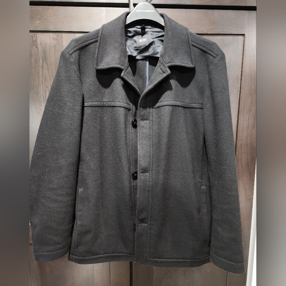 Hugo Boss Cashmere Wool Pea Coat